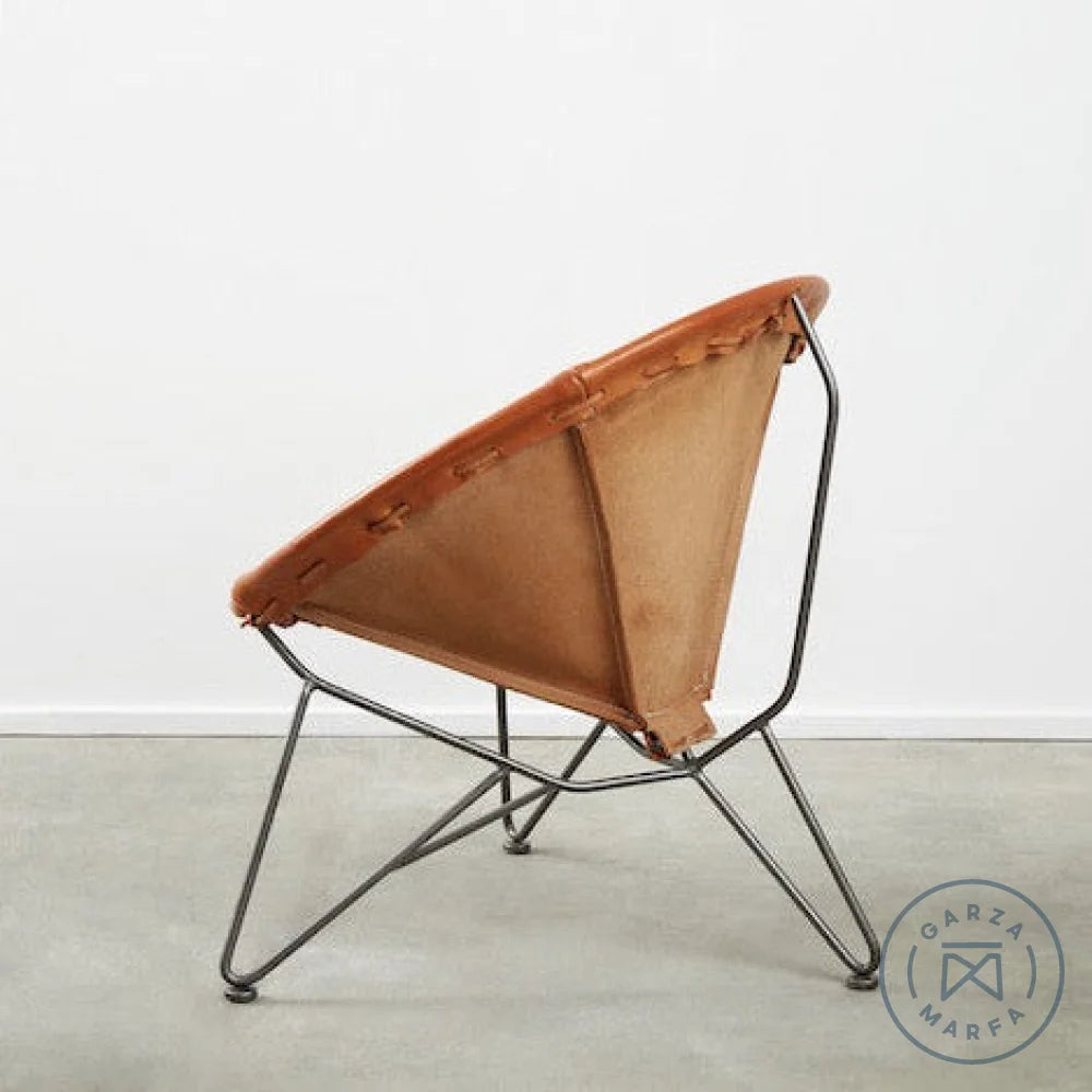 Saddle Leather Round Chair Chairs