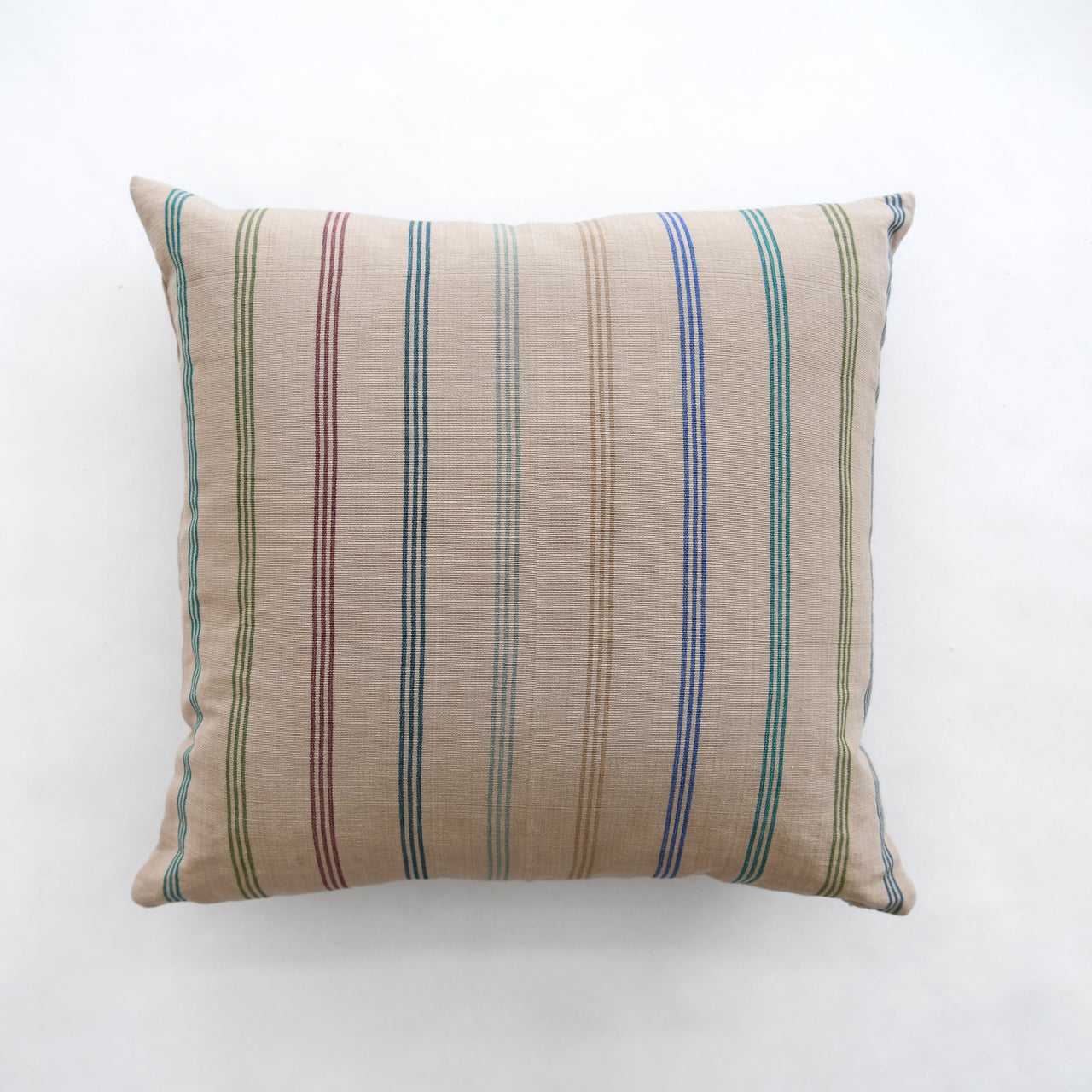 Garza Marfa Square Pillow - 20" x 20": Sage Stripe