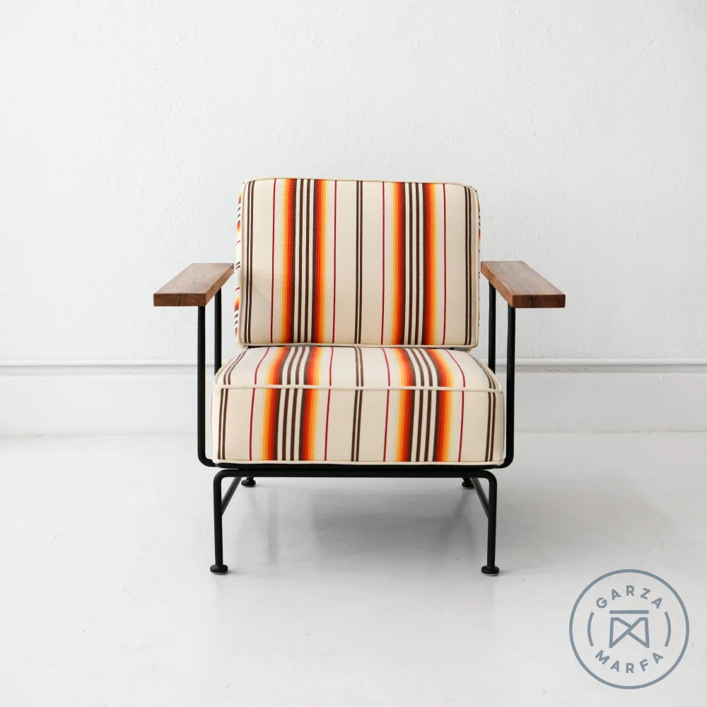 Boxy Armchair - Sunset Stripe