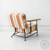 Upholstered Boxy Armchair - Sunset Stripe Chairs