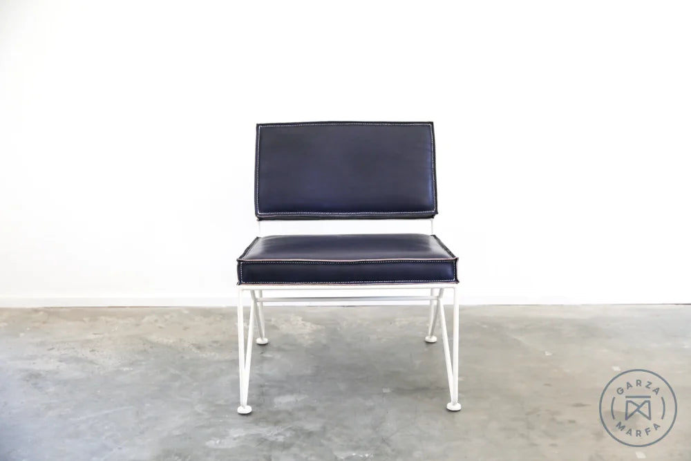 Upholstered Saddle Leather Lounge Chair Chairs