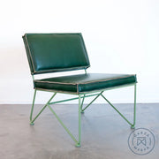 Upholstered Saddle Leather Lounge Chair Chairs