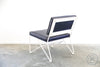 Upholstered Saddle Leather Lounge Chair Chairs