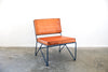 Upholstered Saddle Leather Lounge Chair Chairs