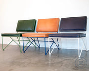 Upholstered Saddle Leather Lounge Chair Chairs