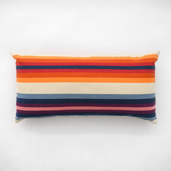 Rainbow Stripe Bolster Pillow - 14" x 28"