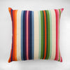 Rainbow Stripe Cotton Square Pillow 26"x 26"