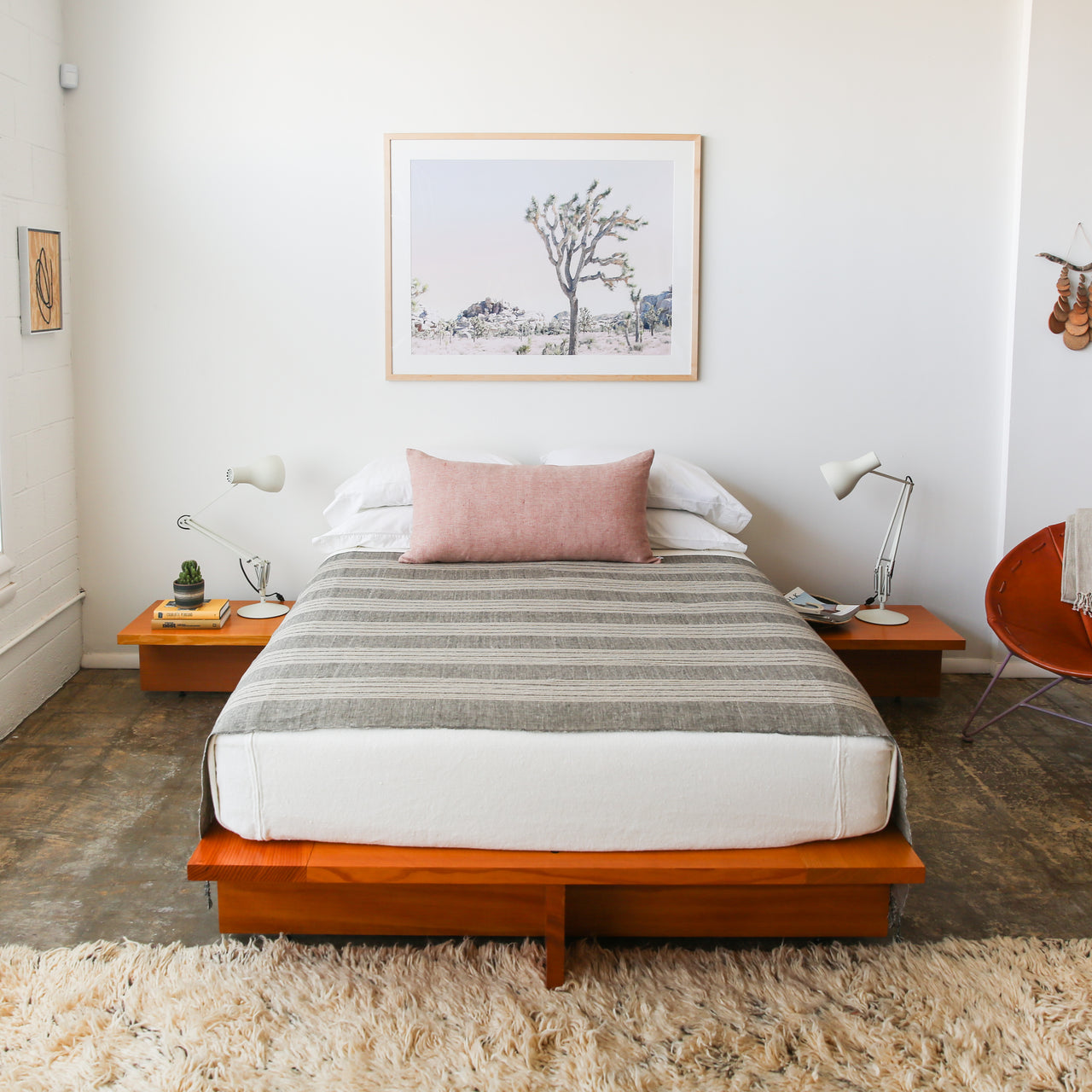 Garza Marfa Linen Chambray 36 X 18" Bolster Pillowcase: Assorted Colors