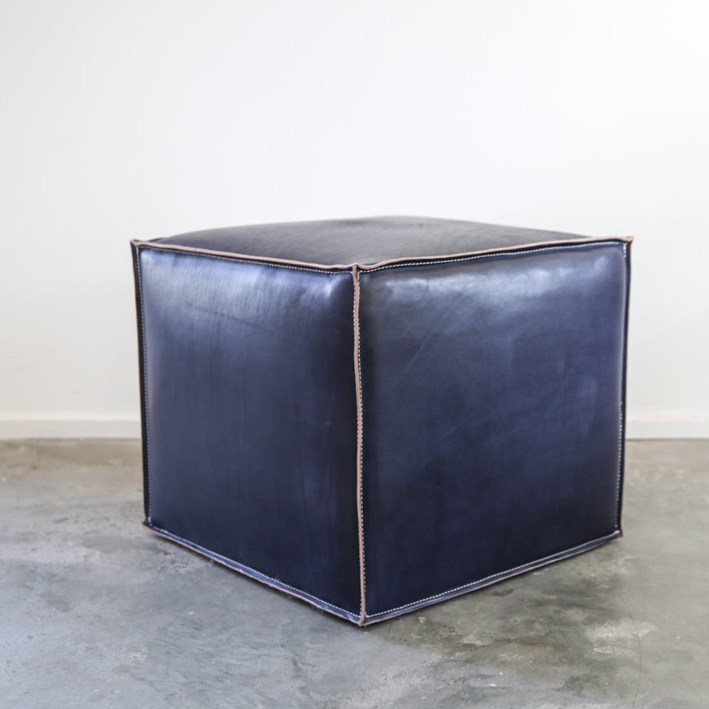Garza Marfa Saddle Leather Pouf