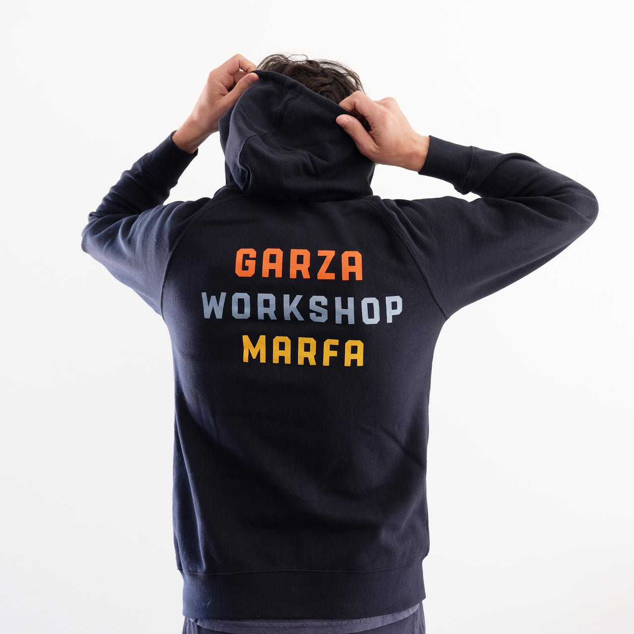 Garza Marfa 432 Navy Unisex Zip Hoodie