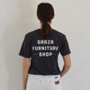 Garza Furniture Shop Front and Back - Unisex Soft Style Tee