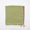 Goldfinch Cashmere Gingham Bandana - Olive