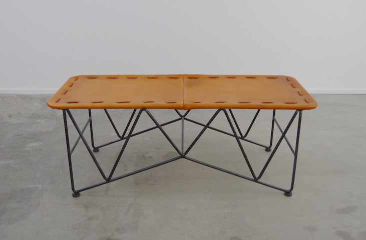 Saddle Leather Bench