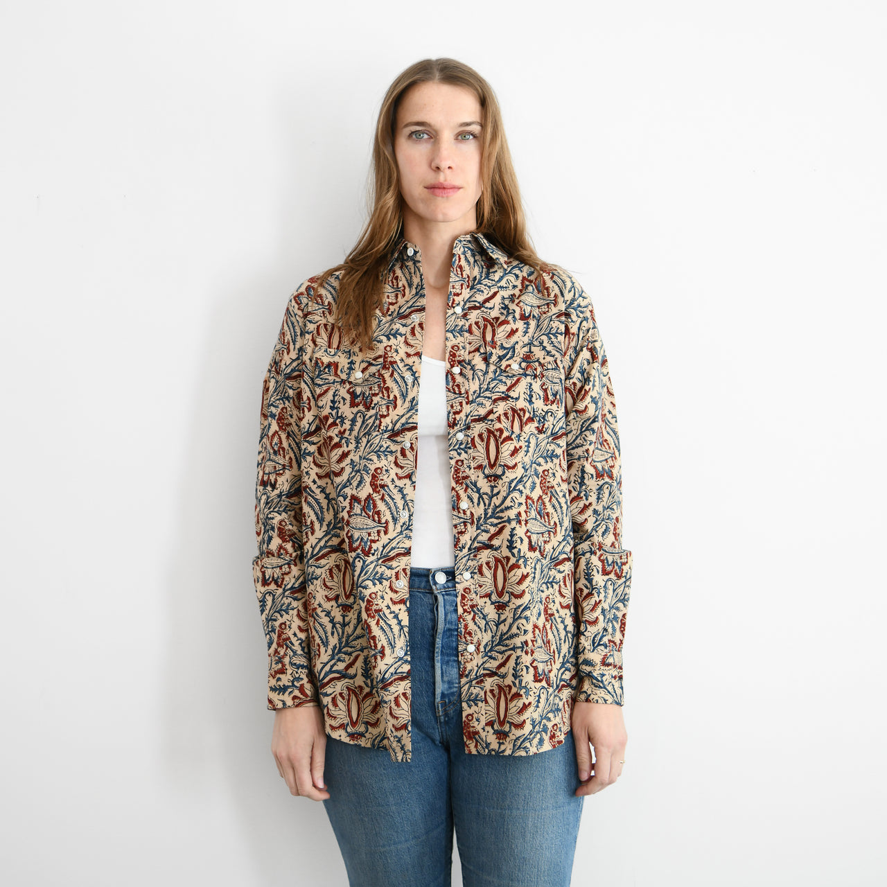 Garza Marfa Western Shirt : Birds