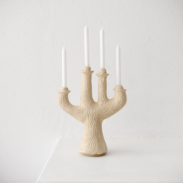 Creosote Clay Candelabra