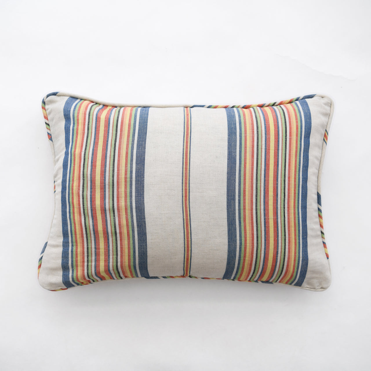 Garza Marfa Bolster: Multi-Stripe With Piping