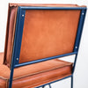 Upholstered Saddle Leather Low Back Dining Chair