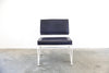 Upholstered Saddle Leather Lounge Chair
