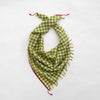 Goldfinch Cashmere Gingham Bandana - Olive