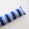 Indigo Ombre Cotton Stripe Bolster Pillow