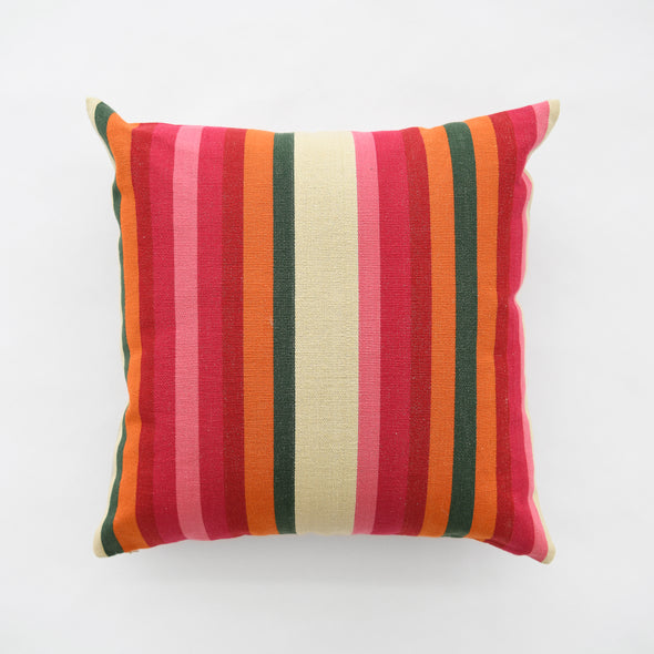 Olive + Rosa Cotton Stripe Pillow - 18" Square