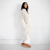Khadi Tunic Dress - Tan + Cream Sheer Stripe