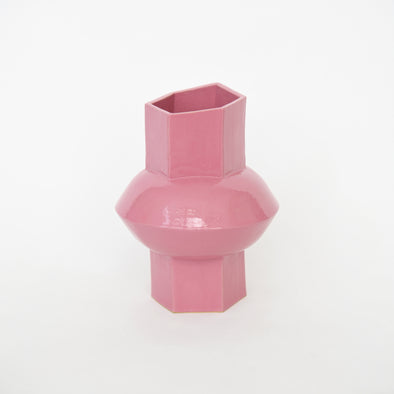 BZIPPY Small Oval Vase - Sorbet Pink