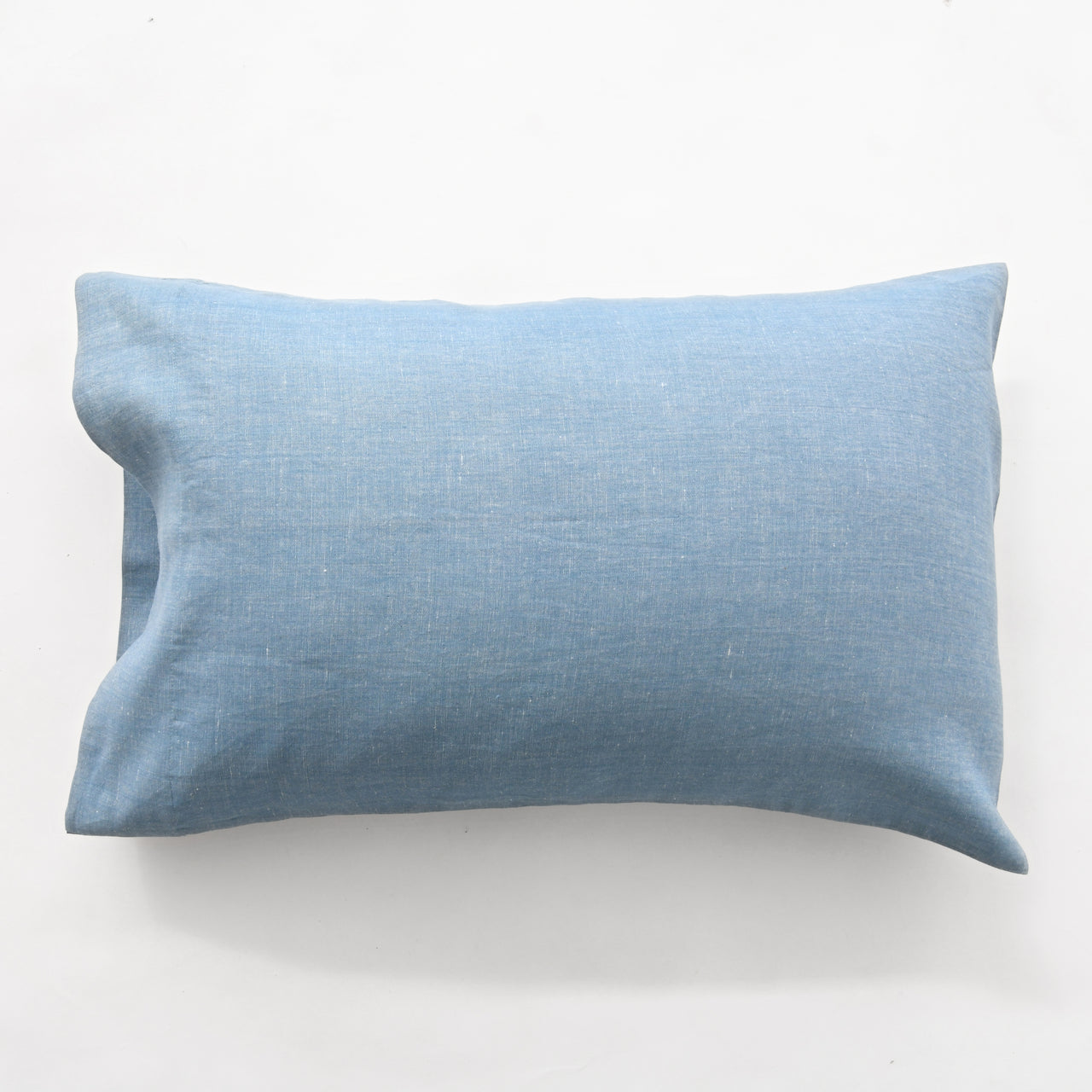 Garza Marfa Linen + Cotton 20 X 31" Pillowcase: Denim Blue