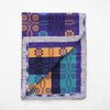 Gregory Parkinson Assamese Blanket : Violet Teal Flora