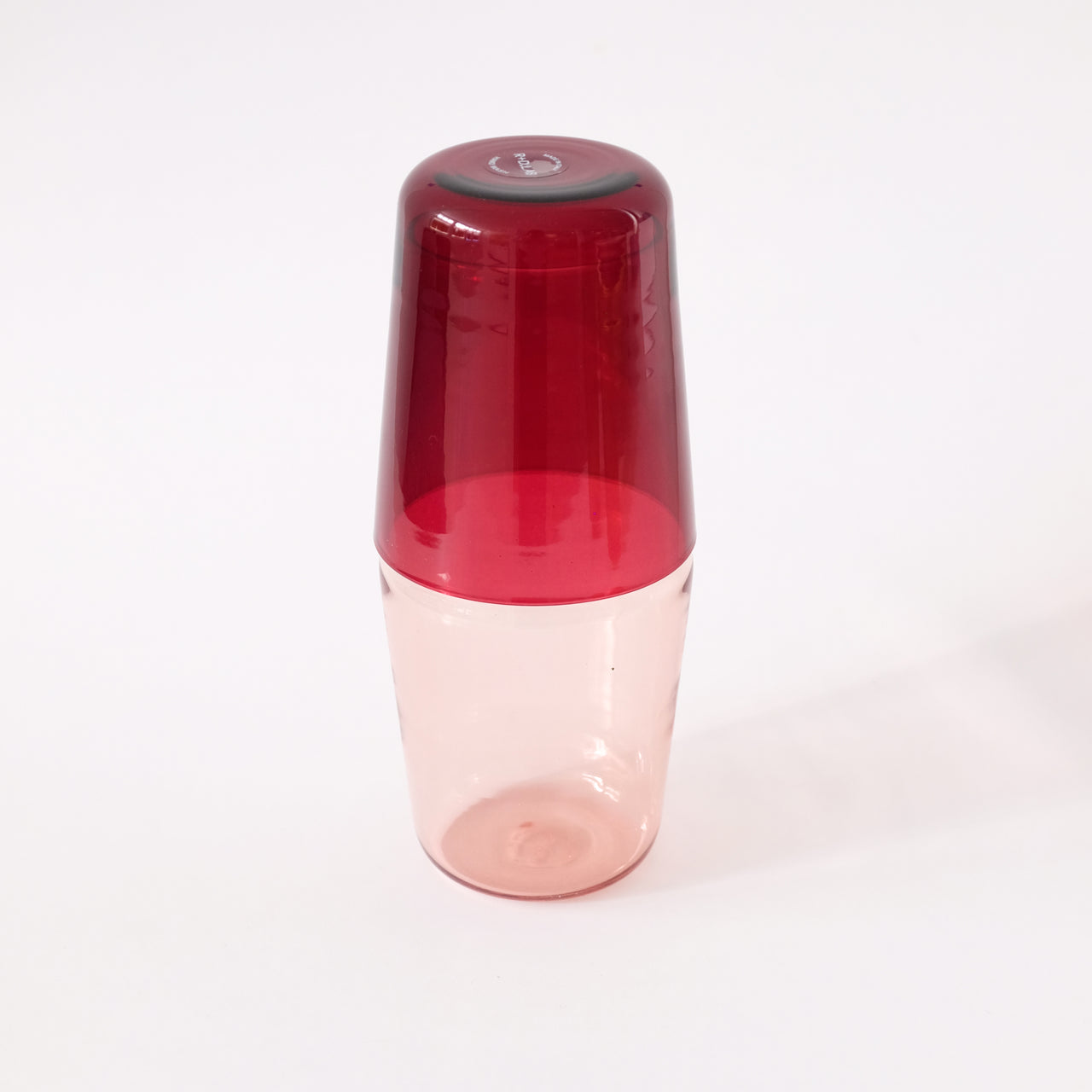 R+D LAB Luisa Bon Nuit Carafe + Cup Set - Carmine Red + Cameo Pink