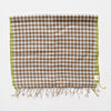 Goldfinch Cashmere Gingham Scarf - Light Blue Brown