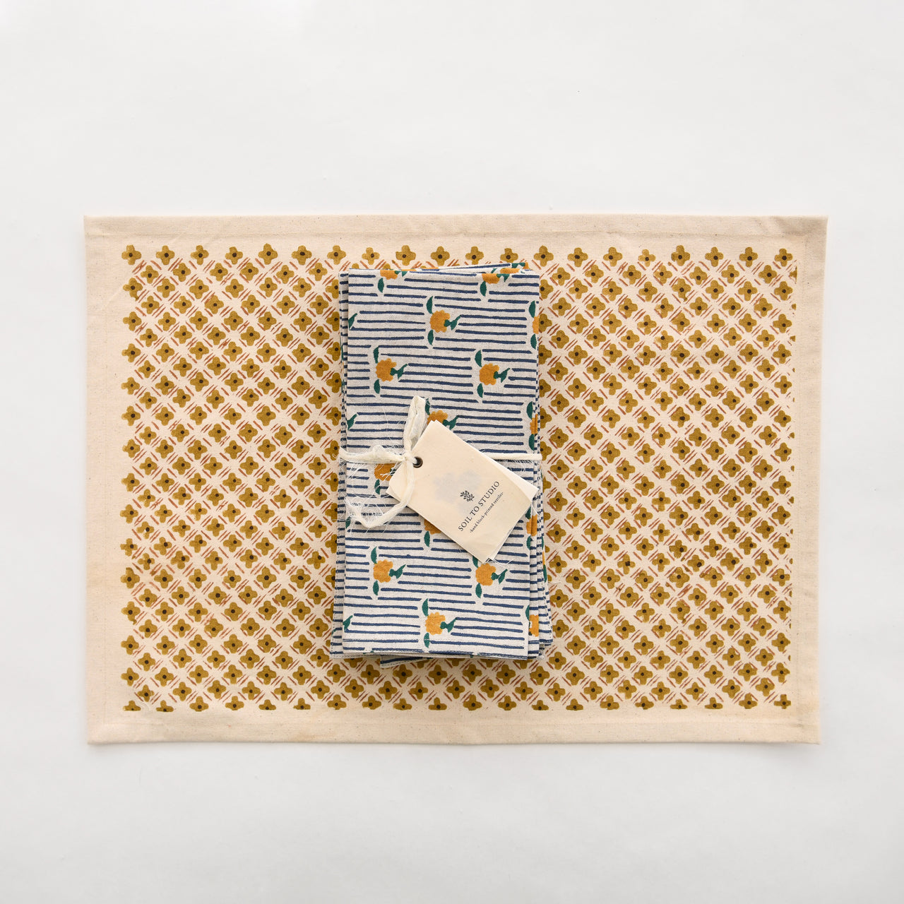 Soil To Studio Placemat - Earth Ochre