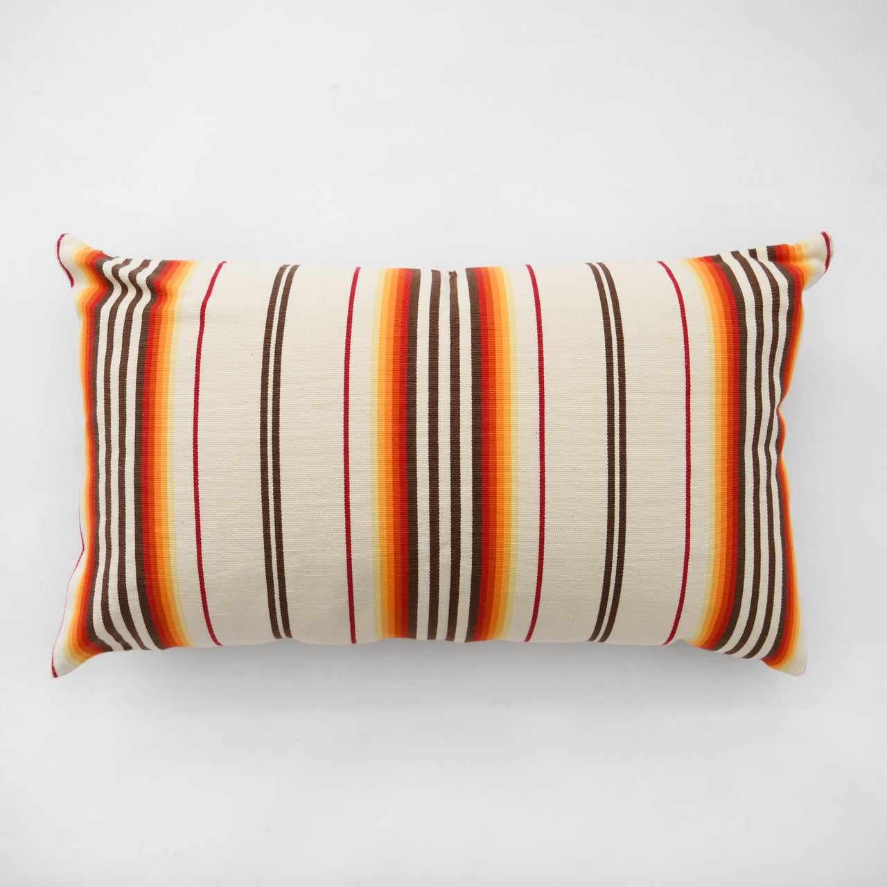 Garza Marfa Cotton Pillow - 16" x 26" Bolster: Sunset Stripe