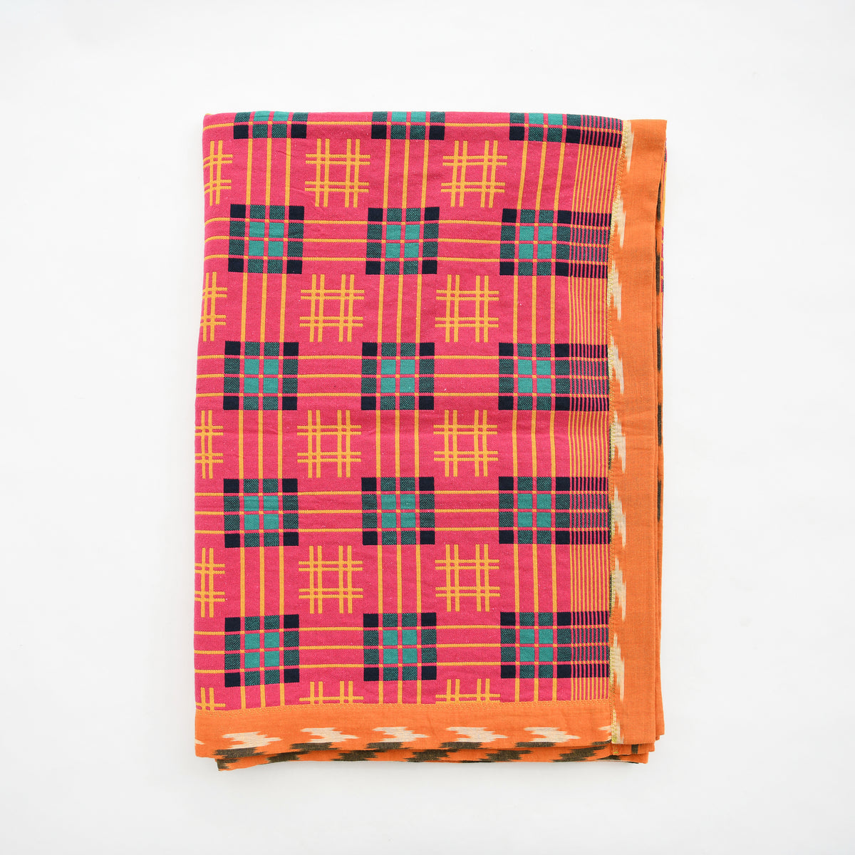 Gregory Parkinson Assamese Blanket Marmalade Aqua Zest Garza Marfa