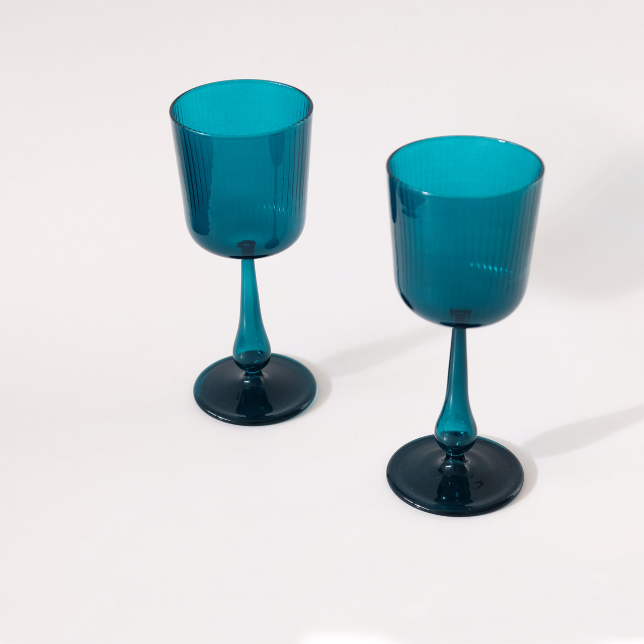 R+D LAB Luisa Tinto Calice, Set of 2 - Antwerp Blue