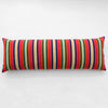 Turquoise Cotton Stripe Bolster Pillow 18" x  60"