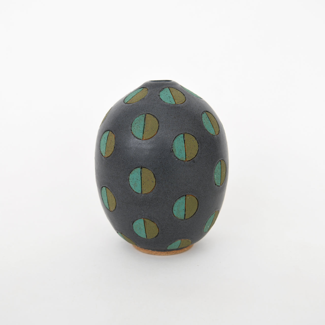 Matthew Ward Split Polka Dot Bud Vase: Slate