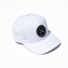 Garza Marfa Cap - White Cotton Cap with Grey logo.